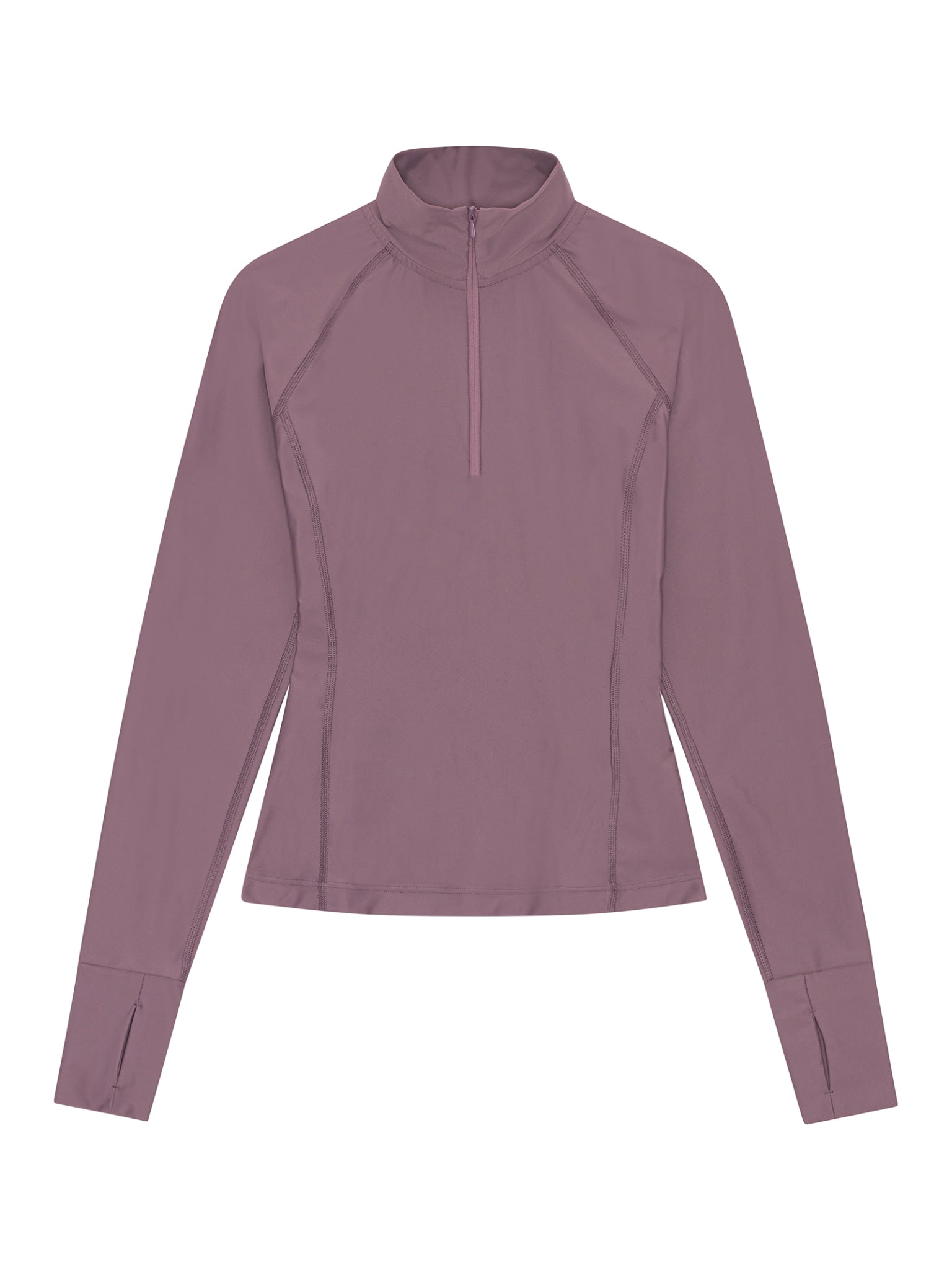 Elevate langærmet top - Plum