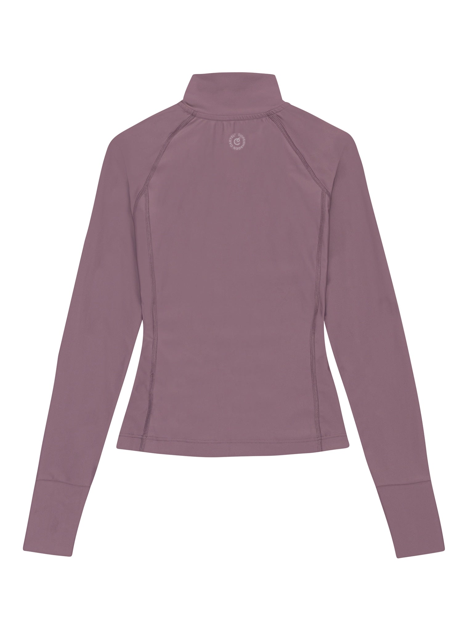 Elevate langærmet top - Plum