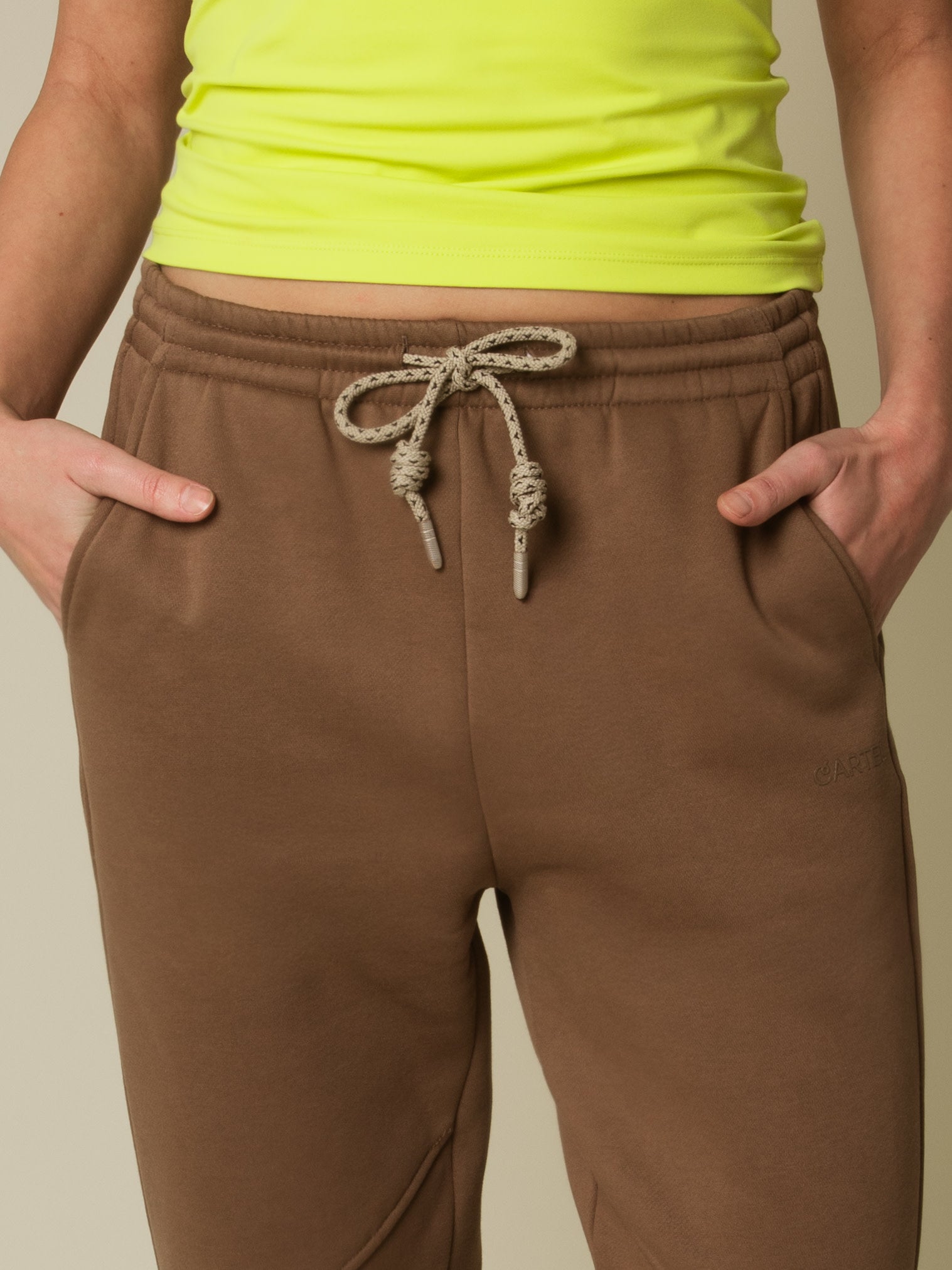 Horizon sweat zip-leg joggers - Hazel