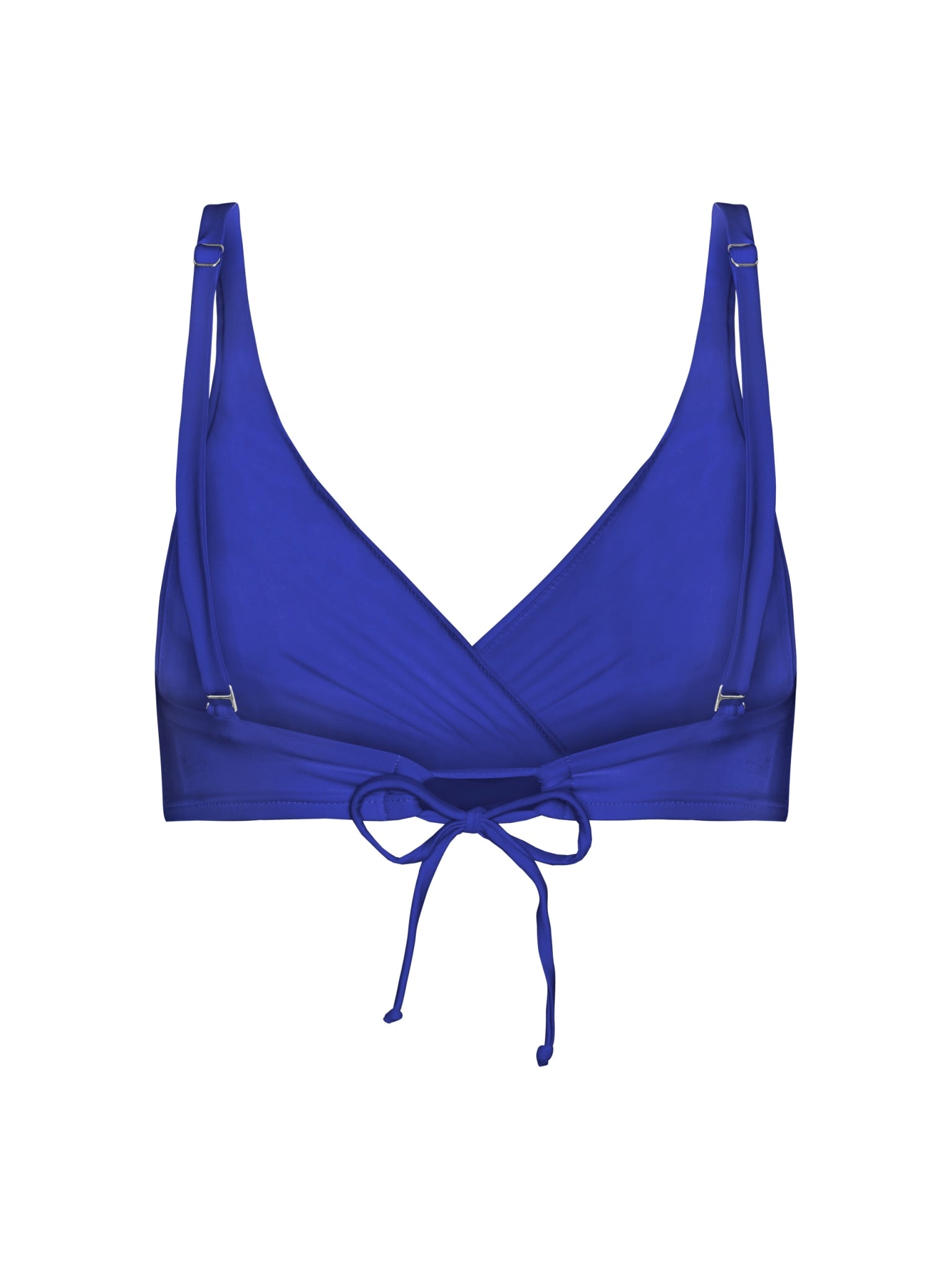 Istana draperet bikini top - Cartel Blue