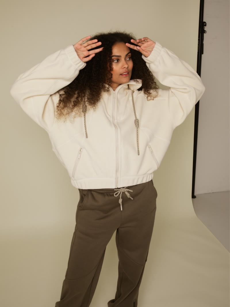 Range bonded fleece jakke m. hætte - Shell
