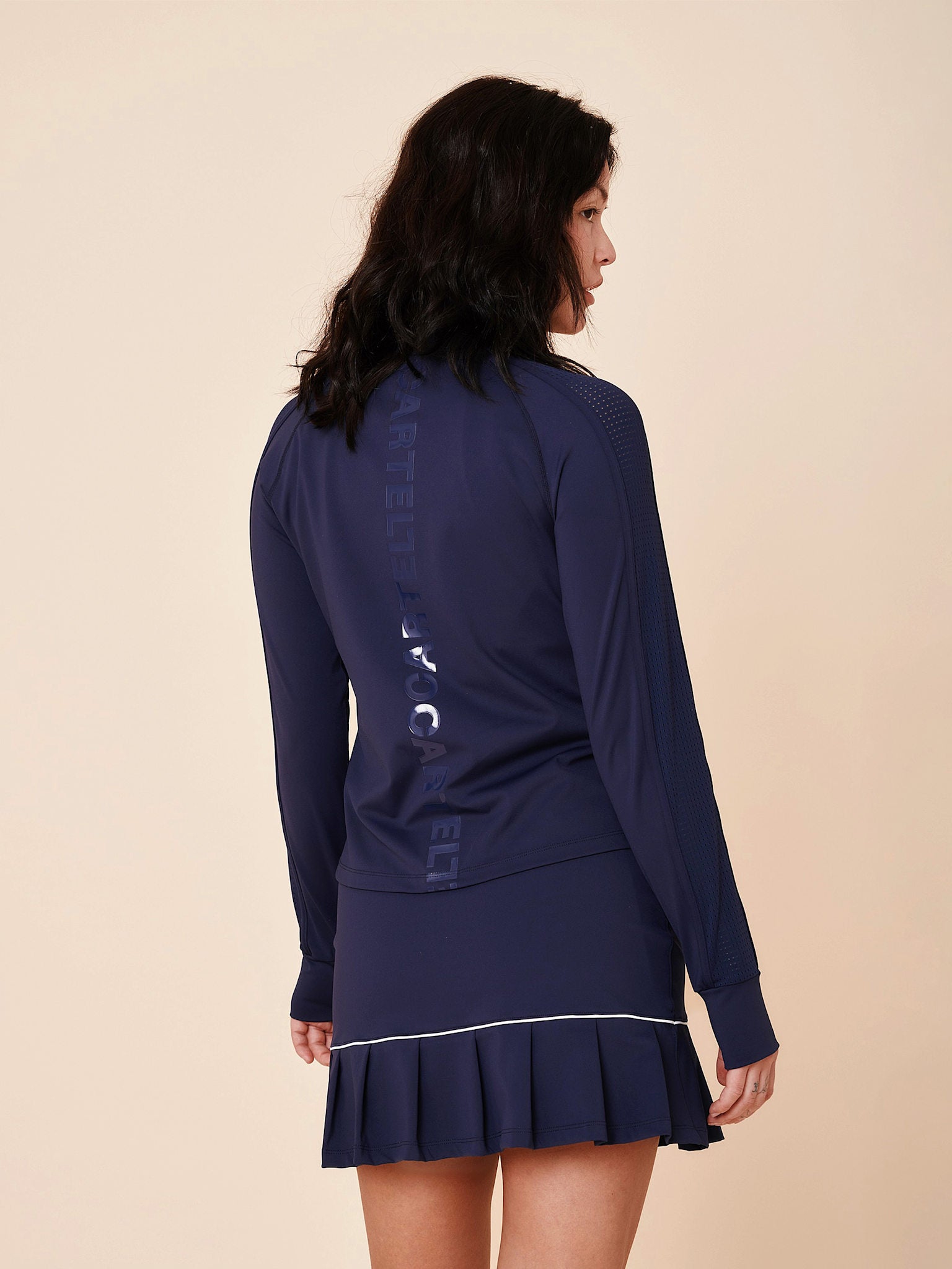 Baseline long sleeve zip jacket - Ocean