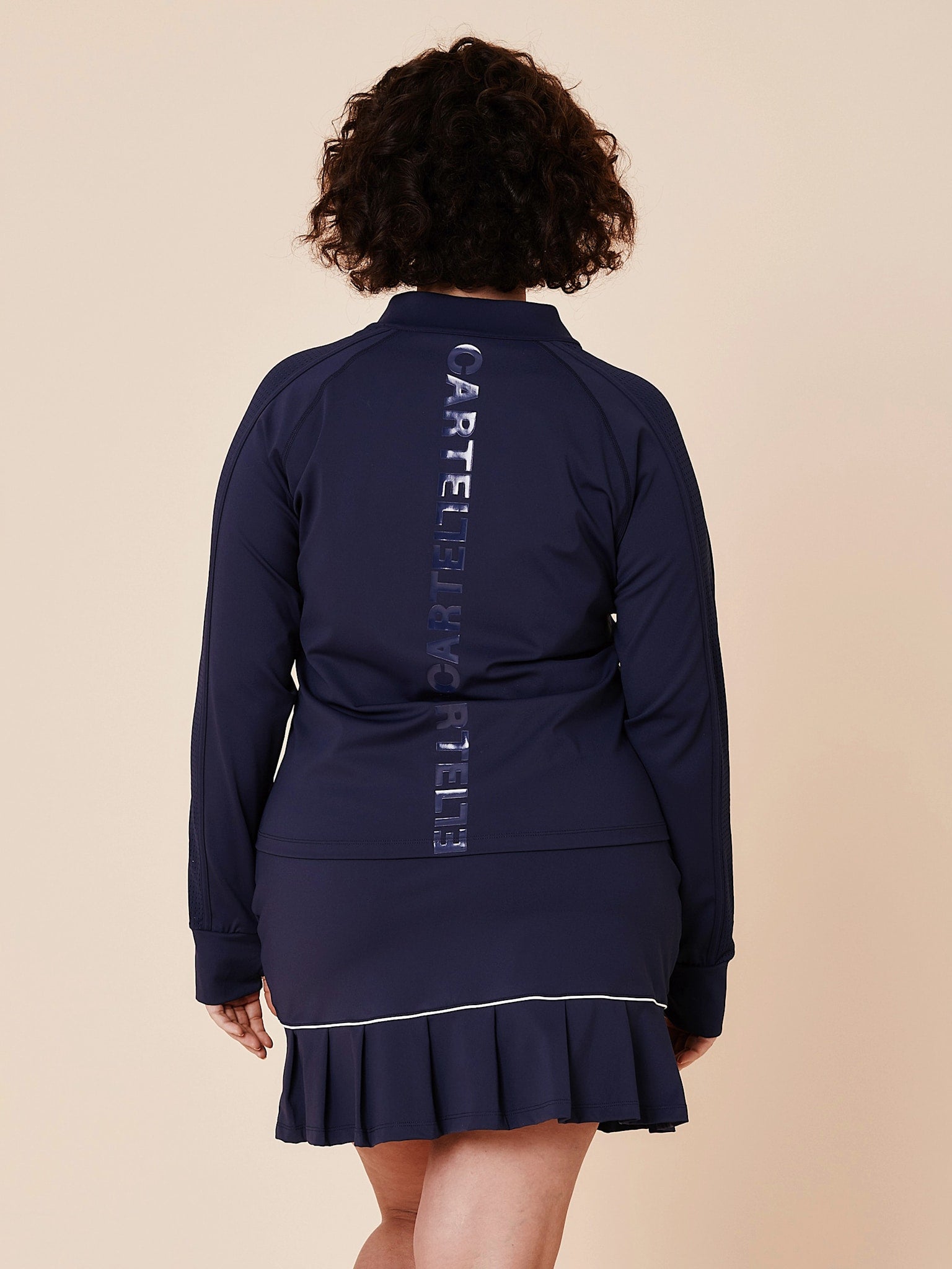Baseline long sleeve zip jacket - Ocean