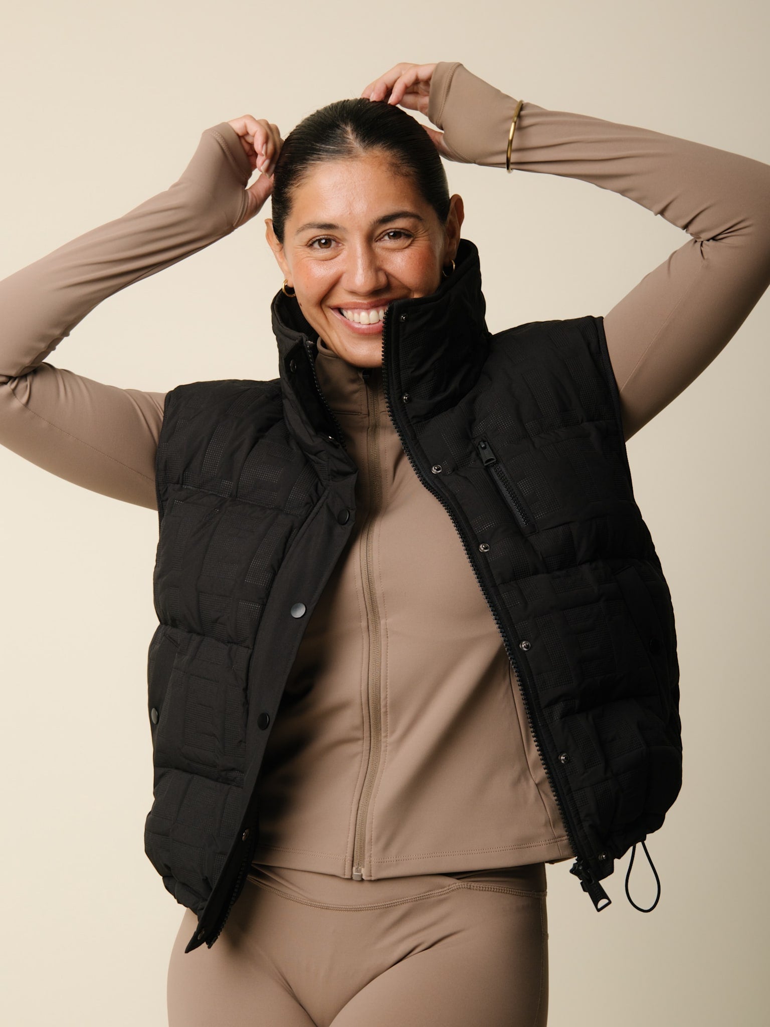 Cartel x Align by Blume puffer vest - Nero