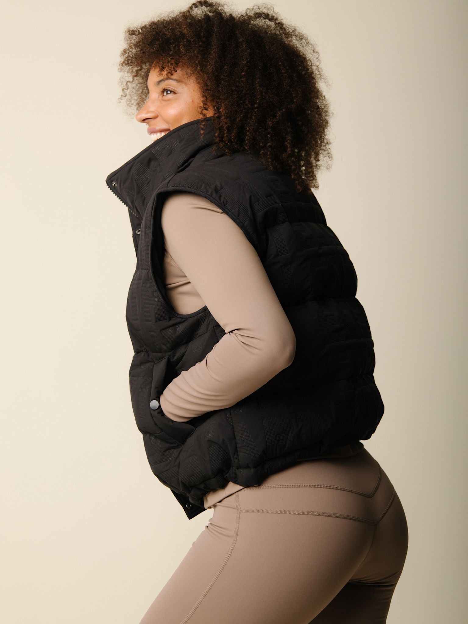 Cartel x Align by Blume puffer vest - Nero