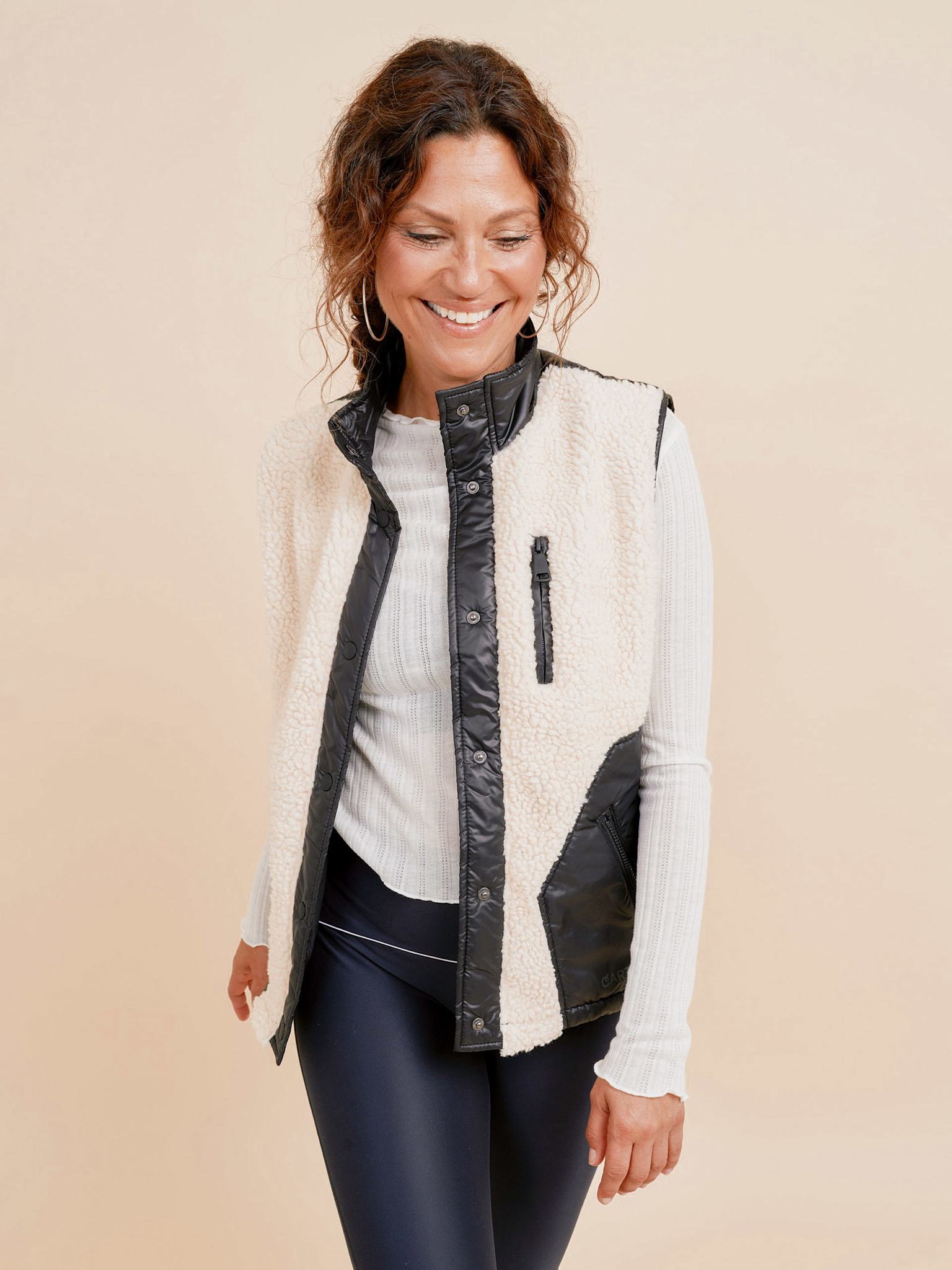 Glacier Fleece Vest - Nero