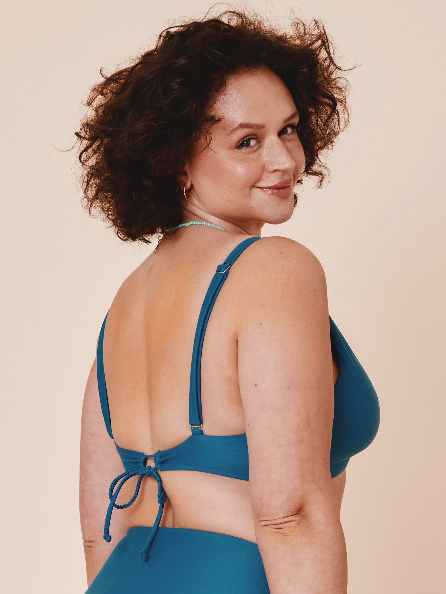 Istana draped bikini top - Teal