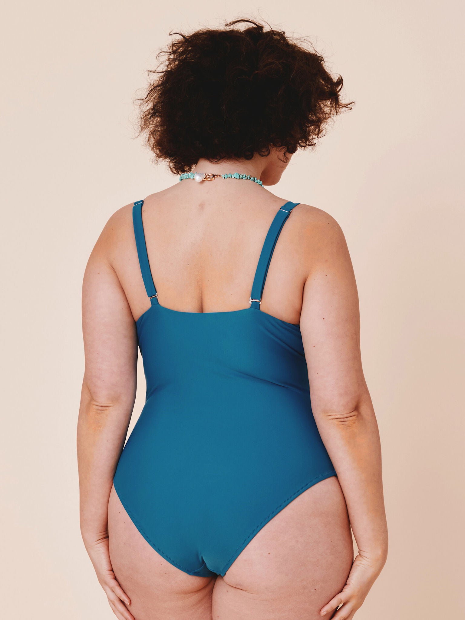 Medewi draperet badedragt - Teal