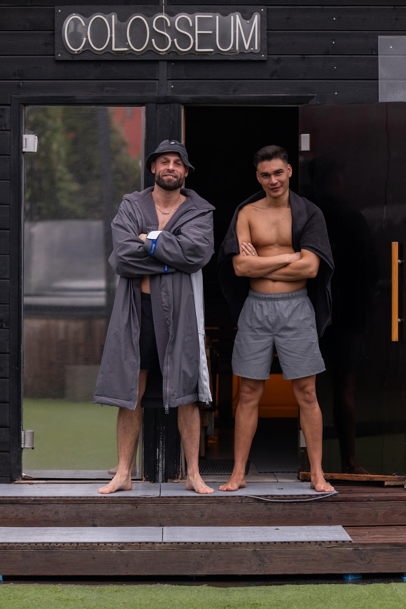 Nordic Fleece Changing Robe - Charcoal