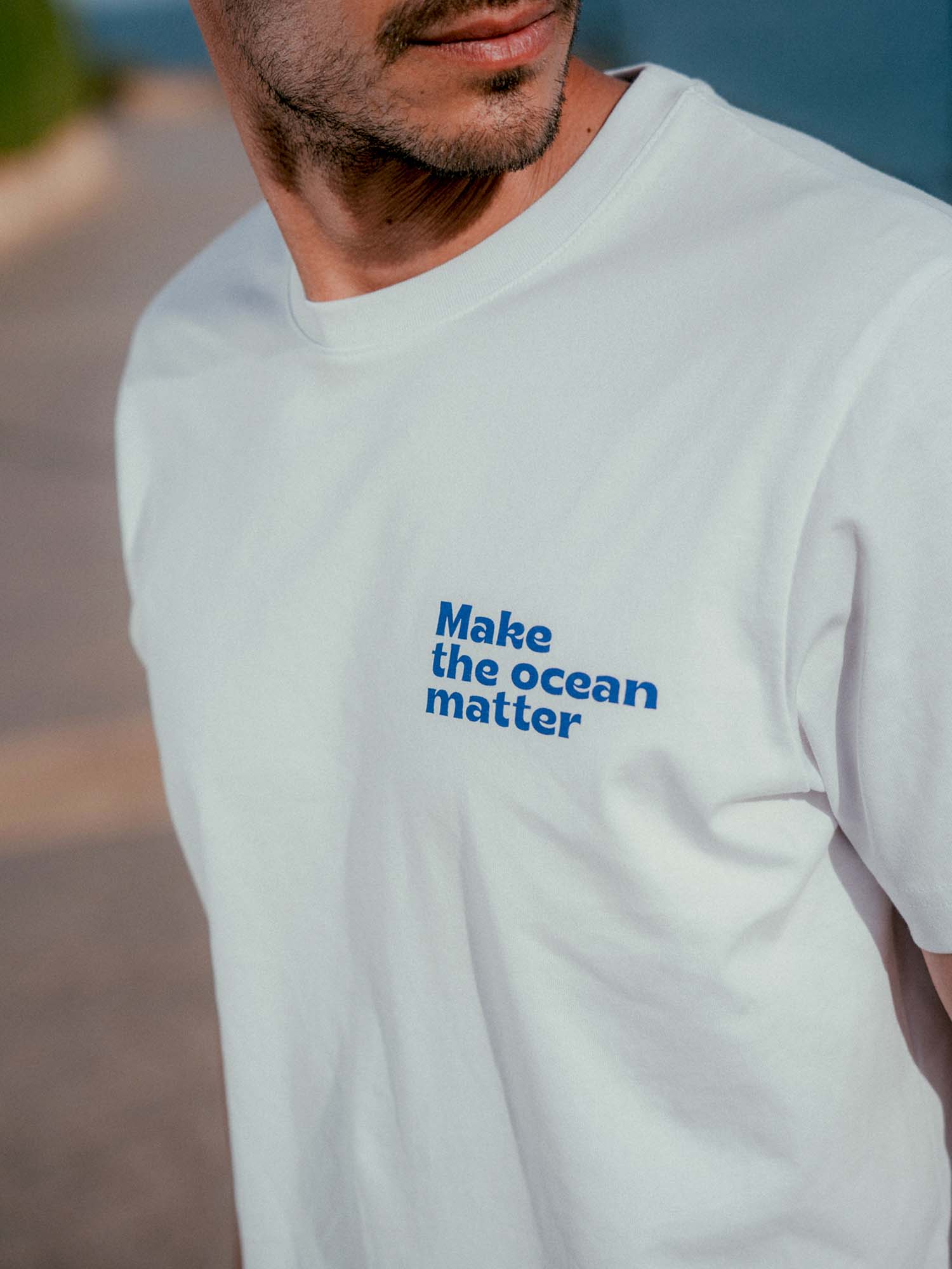 Økologisk bomuld unisex Ocean t-shirt - Shell