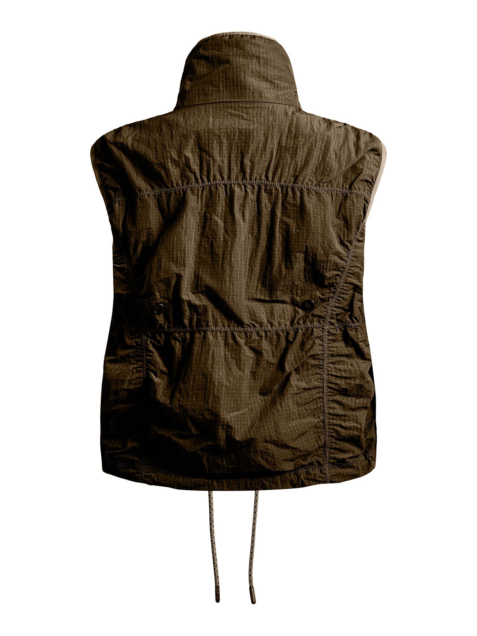 Trail parachute zip vest - Moss