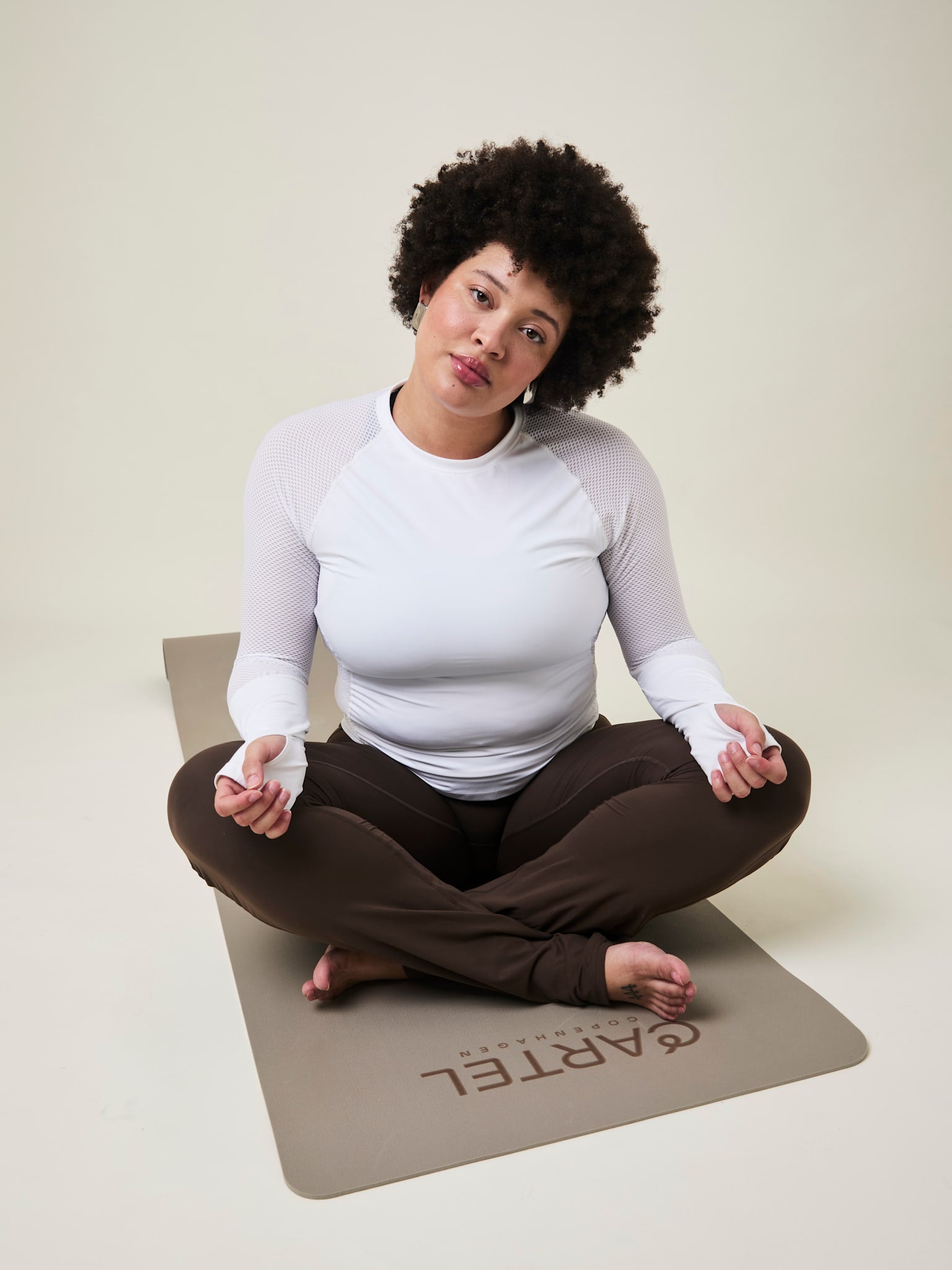 Ability Performance T-shirt med lange ærmer - Crystal White