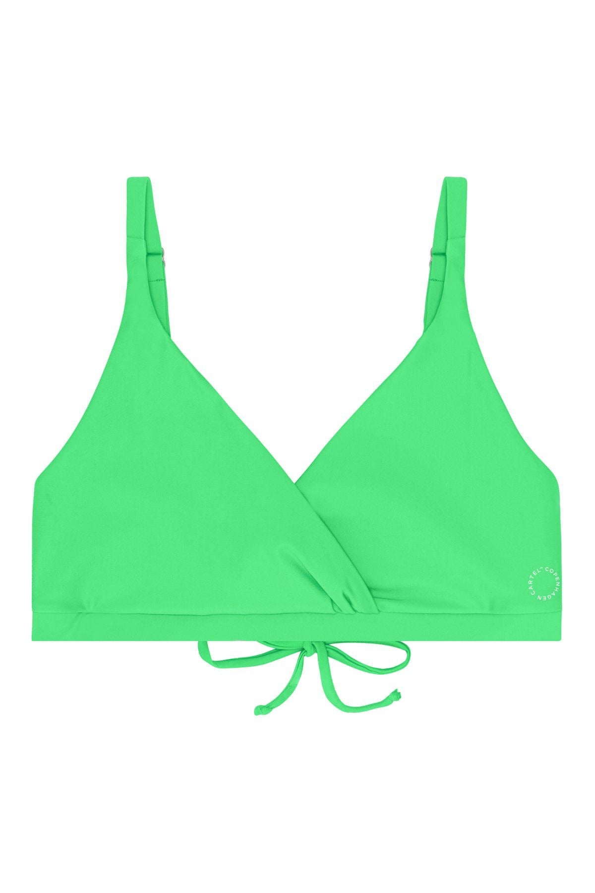 Istana draped bikini top - Earth