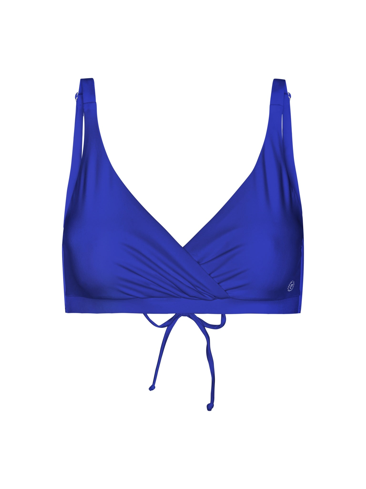 Istana draped bikini top - Cartel Blue