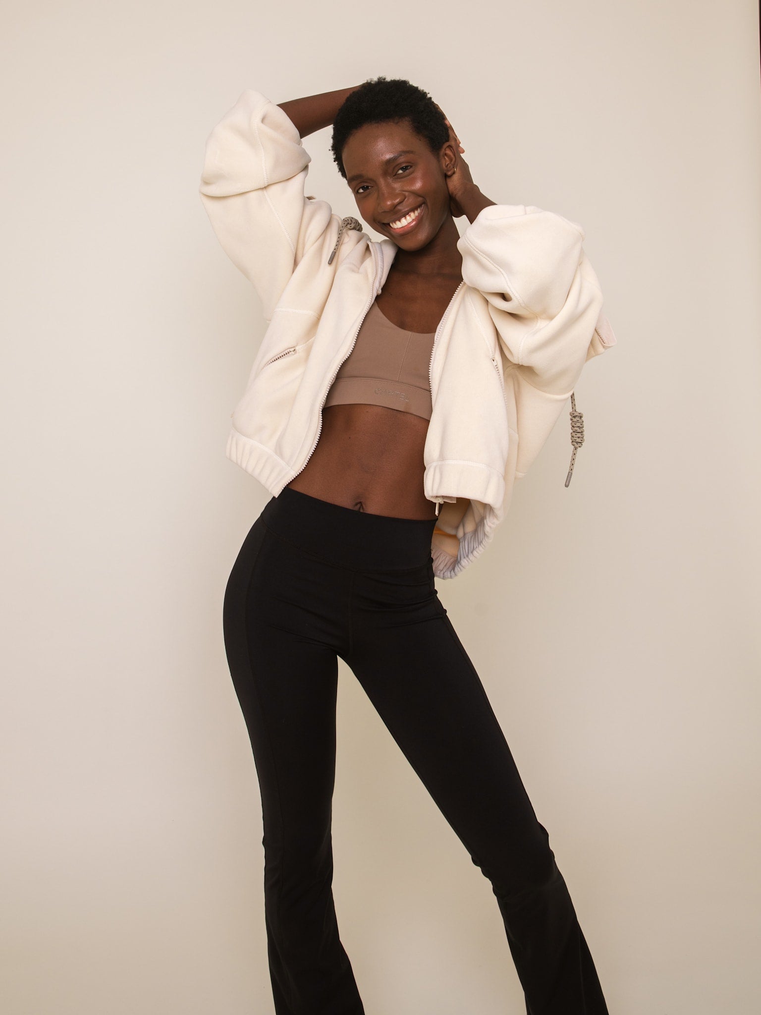 Range bonded fleece jakke m. hætte - Shell