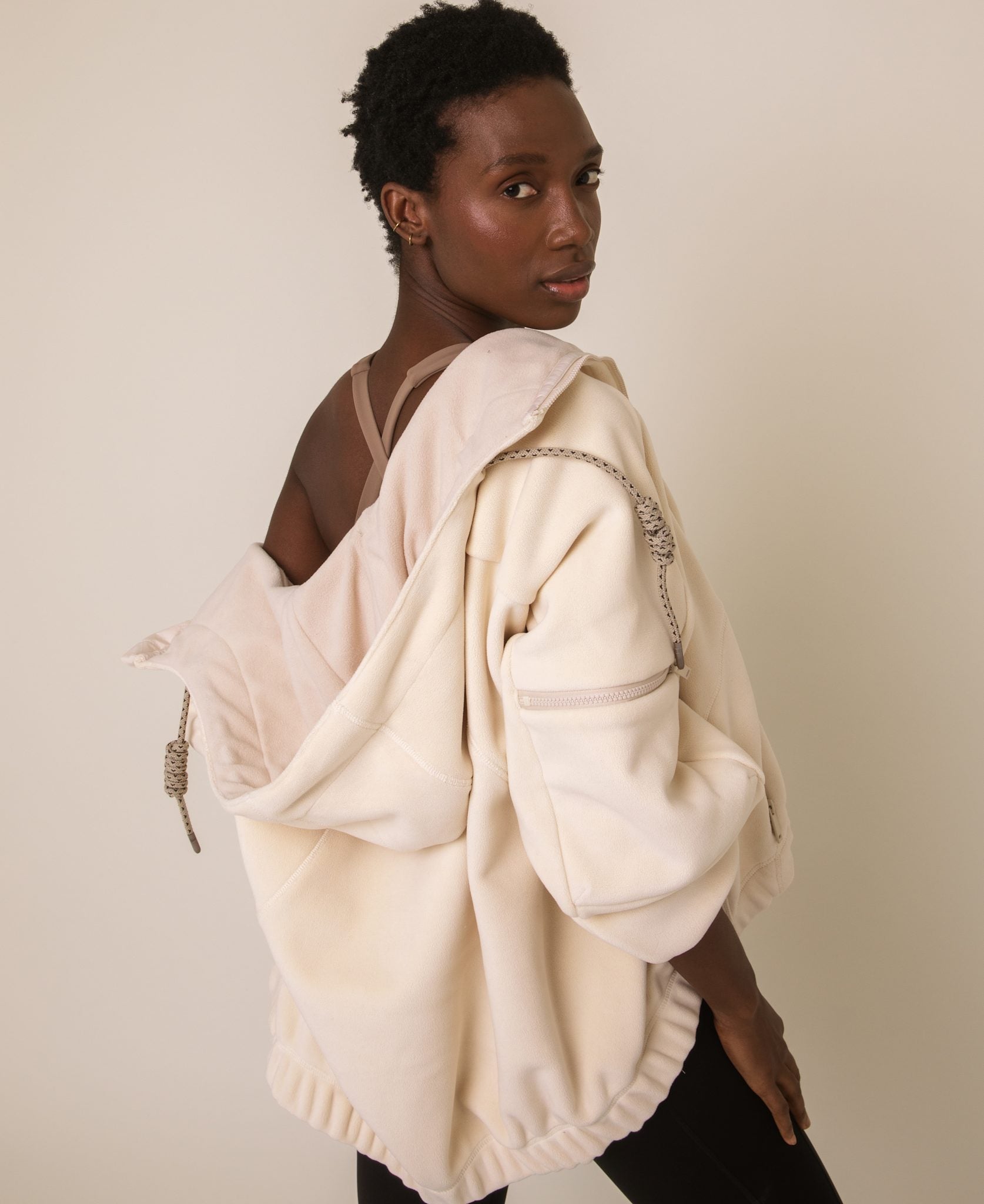 Range bonded fleece hooded jacket - Shell - Shell