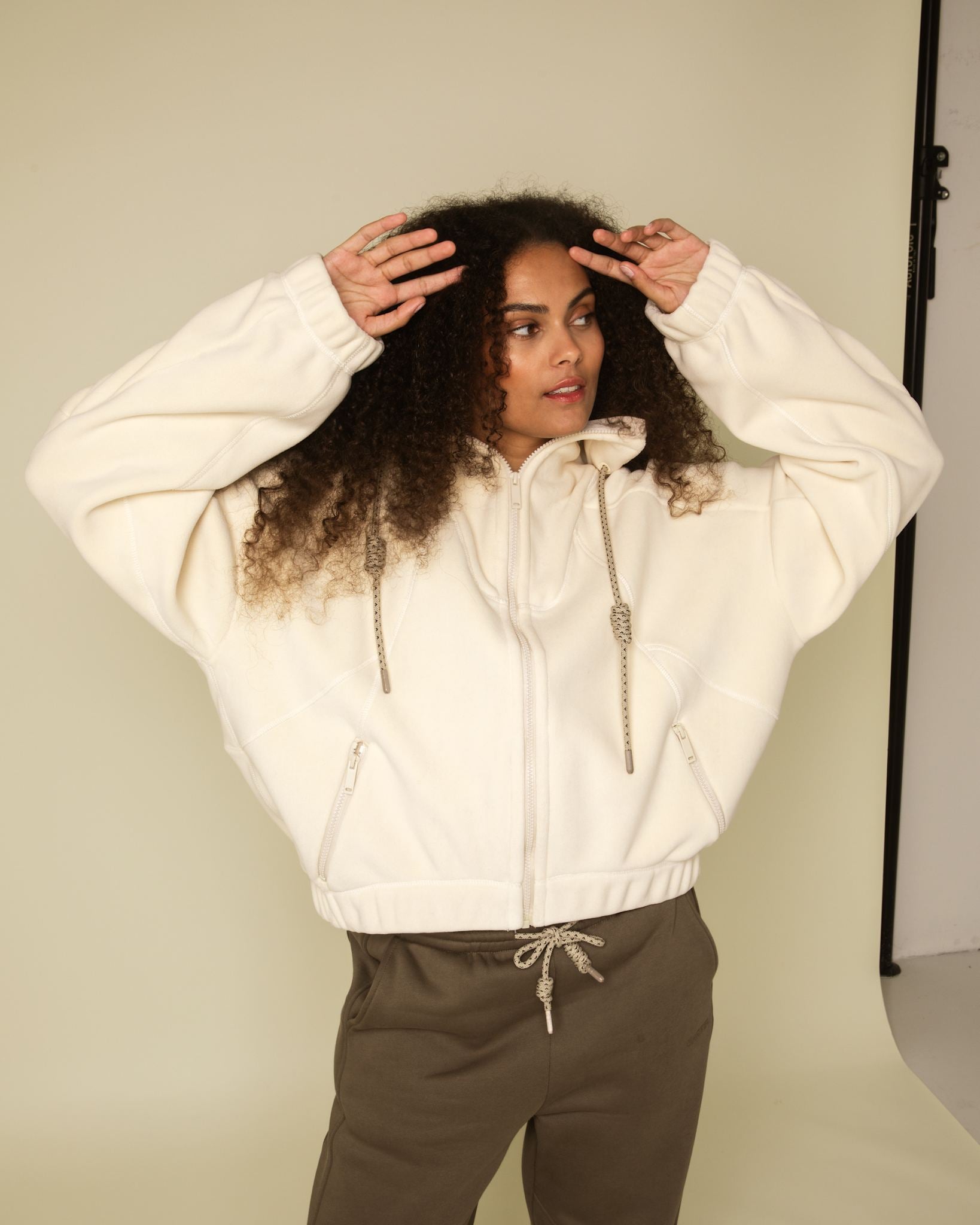 Range bonded fleece jakke m. hætte - Shell - Shell