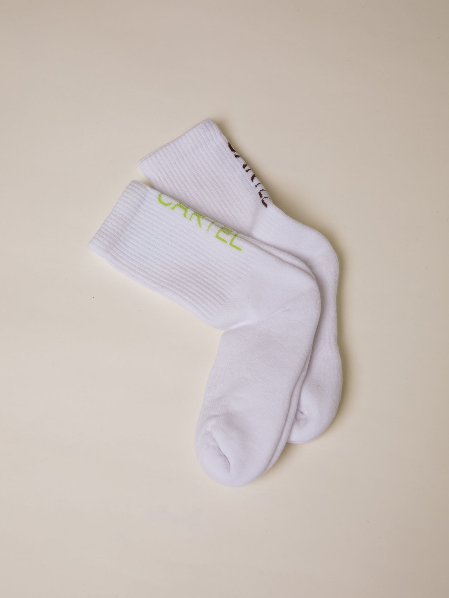 Cartel Logo 2-pack socks - White