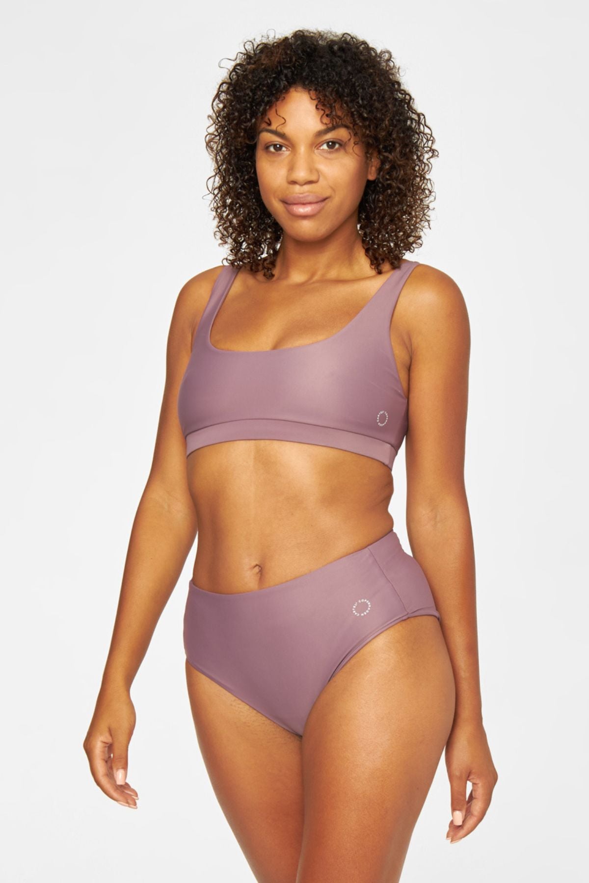 Ubud high-waist bikini bottom - Plum