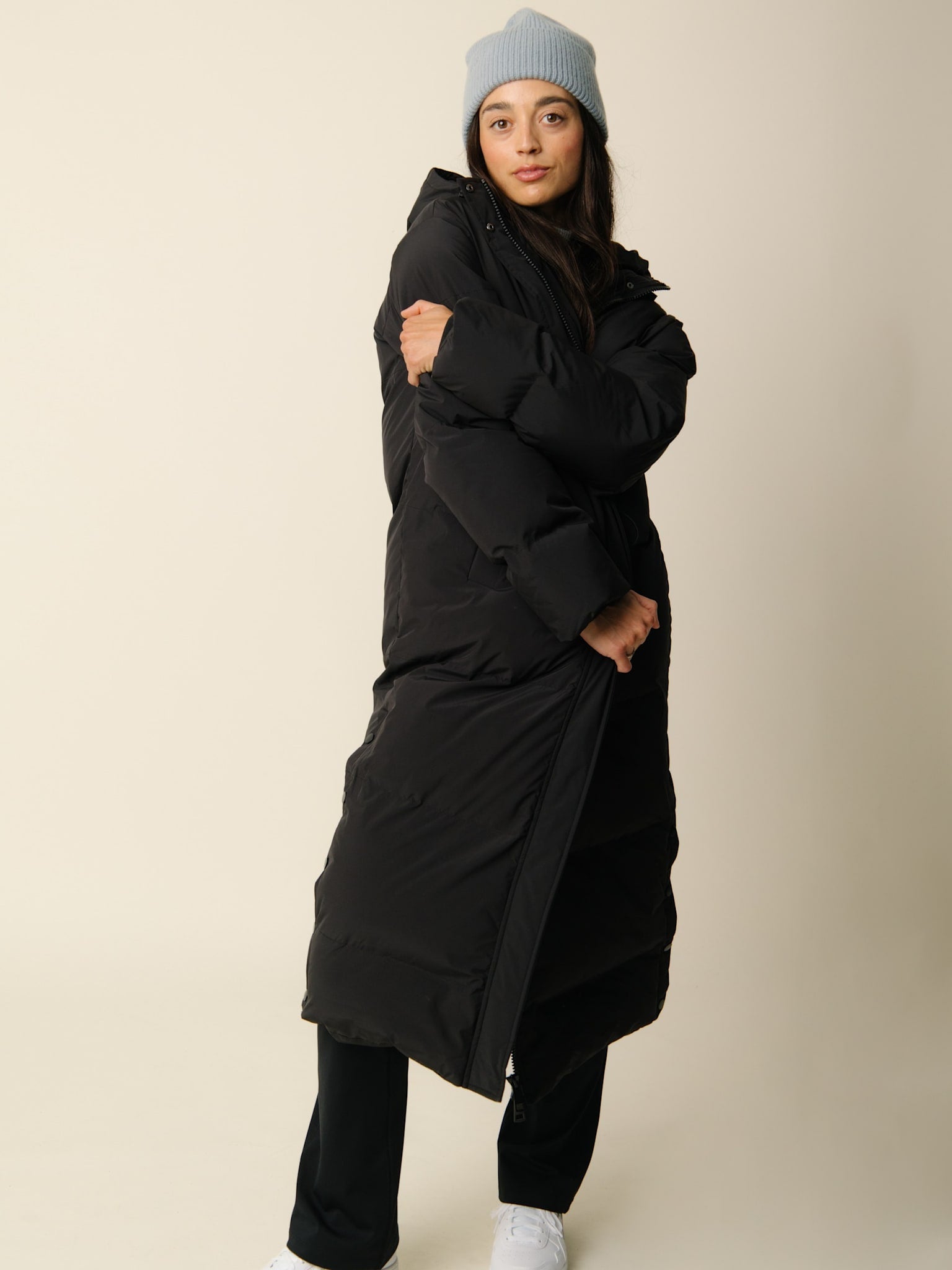 Perma Puffer jacket long - Nero