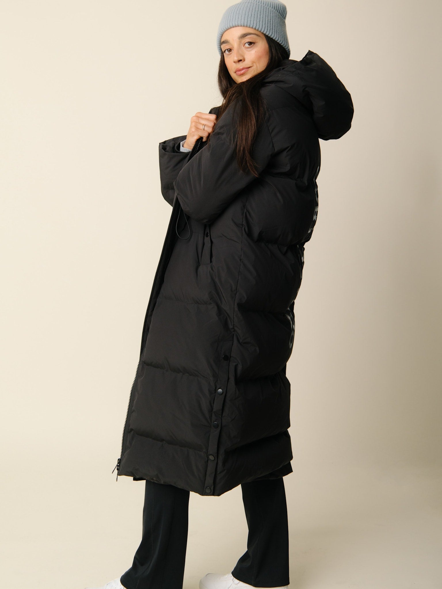 Perma Puffer jacket long - Nero