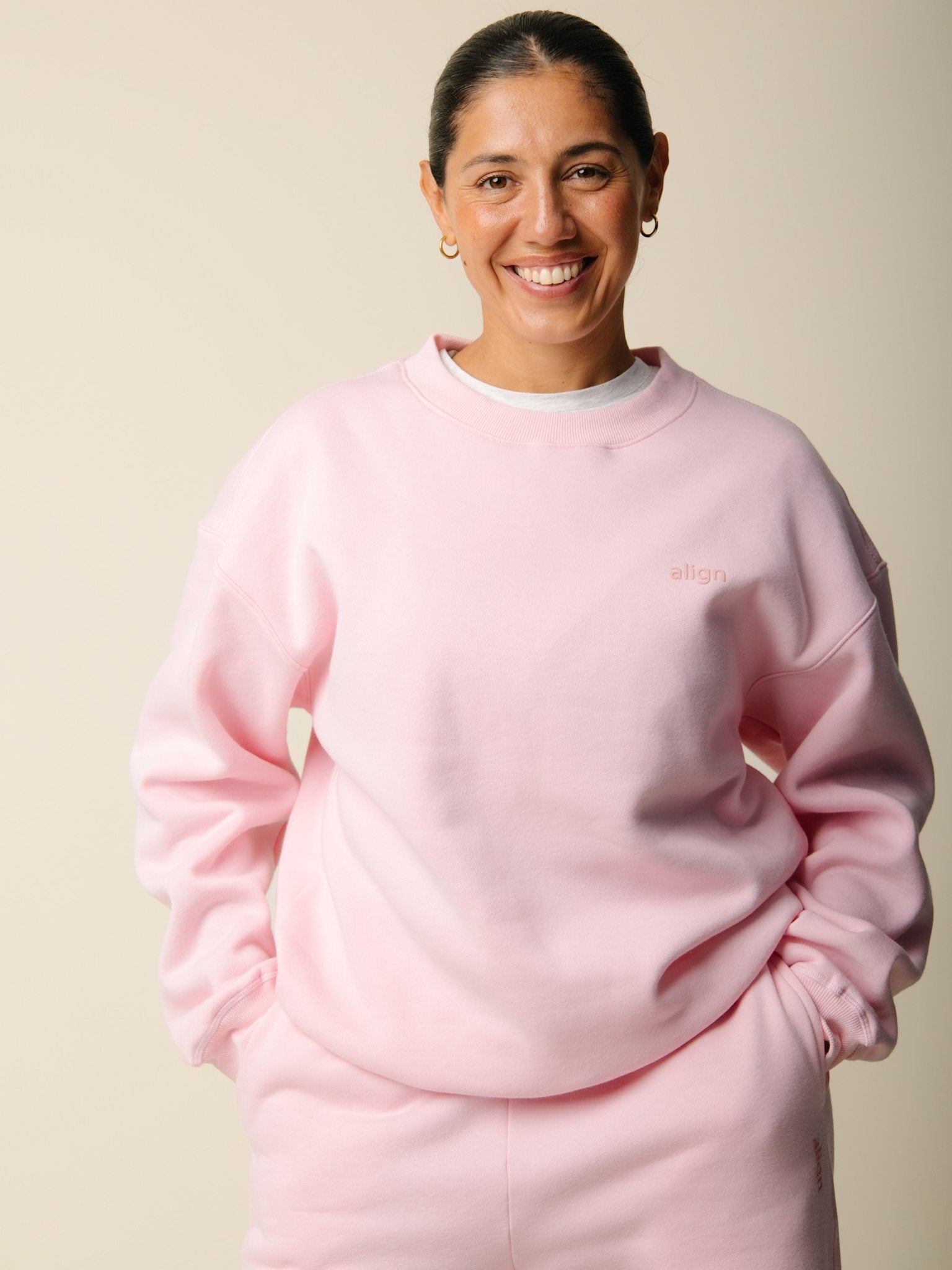 Cartel x Align by Blume oversize sweatshirt - Blush