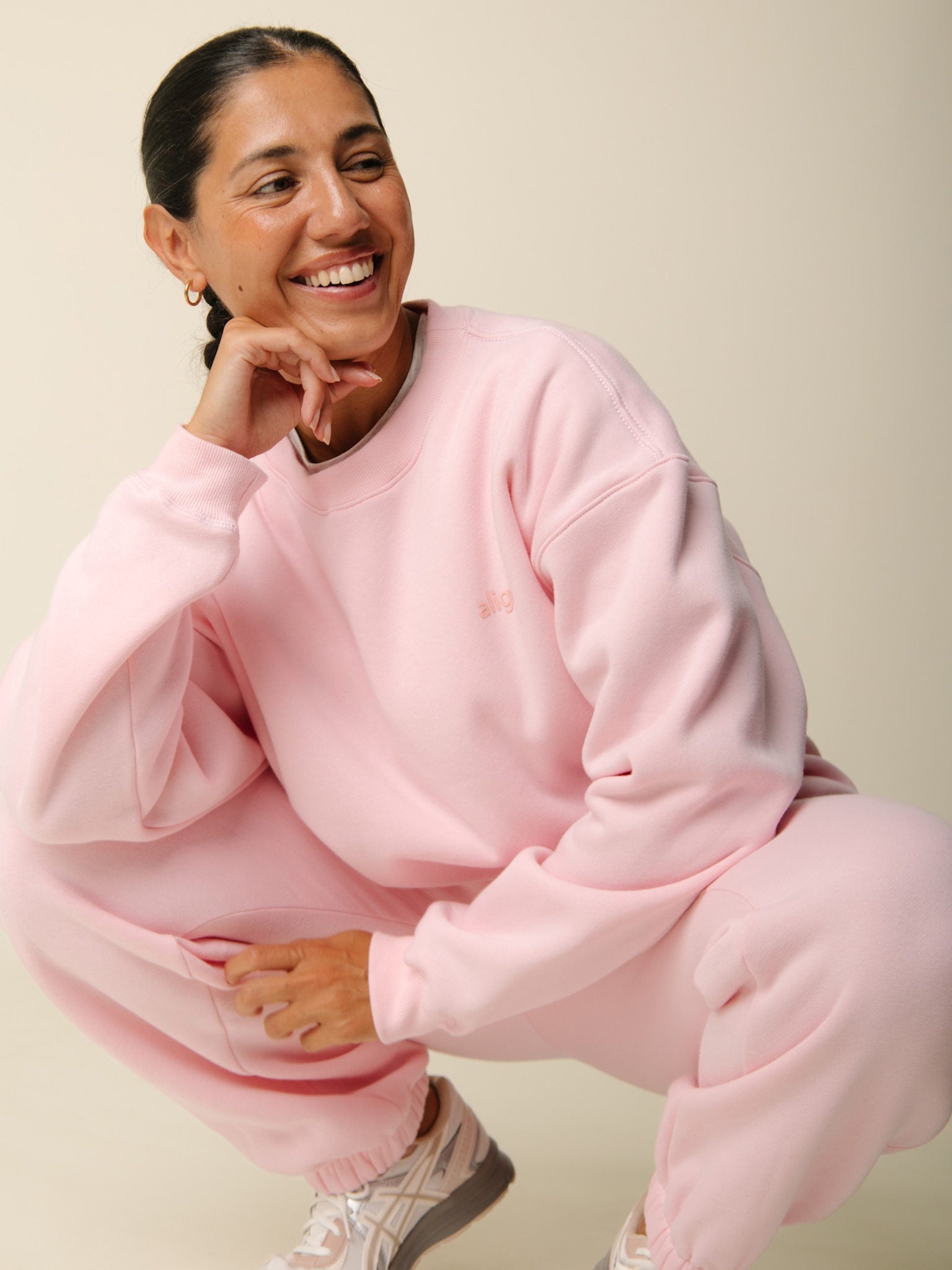 Cartel x Align by Blume oversize sweatshirt - Blush