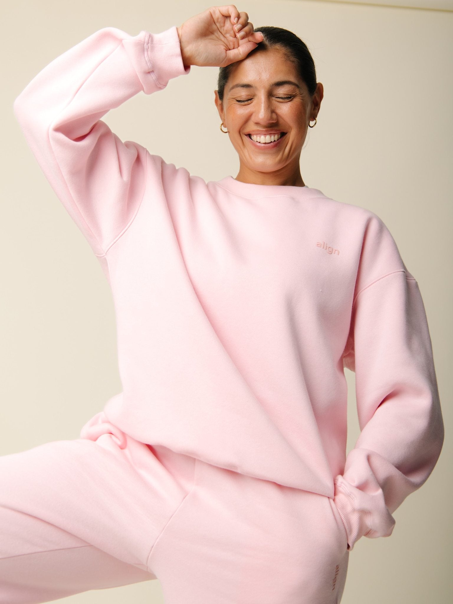 Cartel x Align by Blume oversize sweatshirt - Blush
