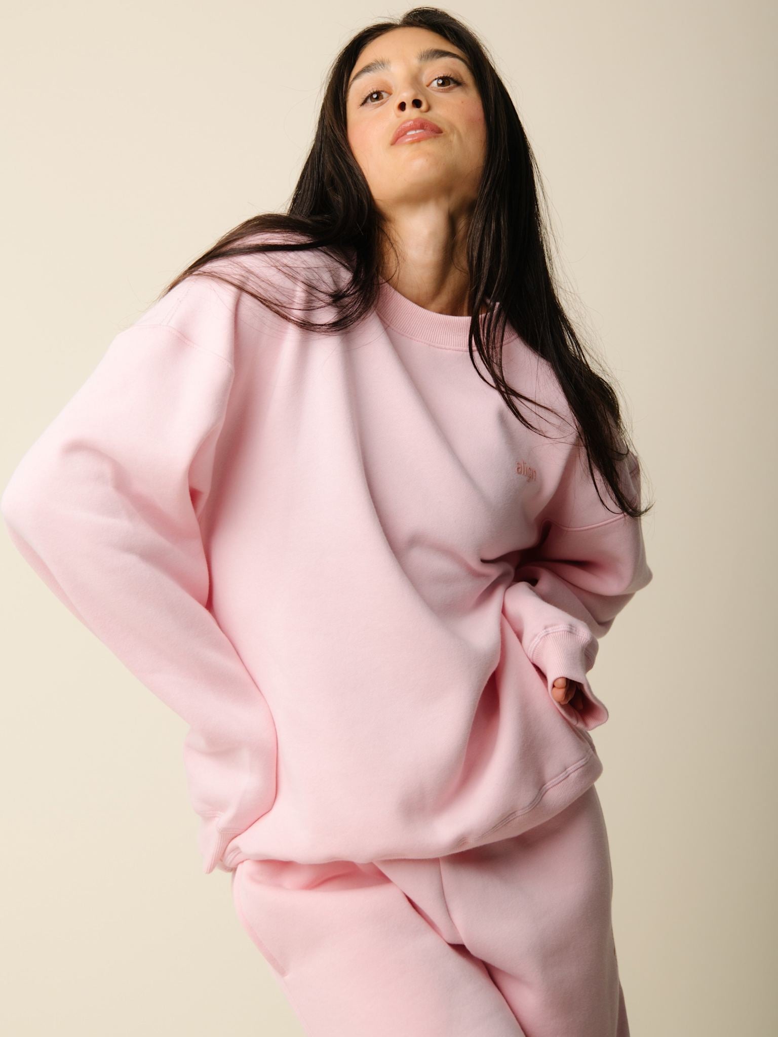 Cartel x Align by Blume oversize sweatshirt - Blush