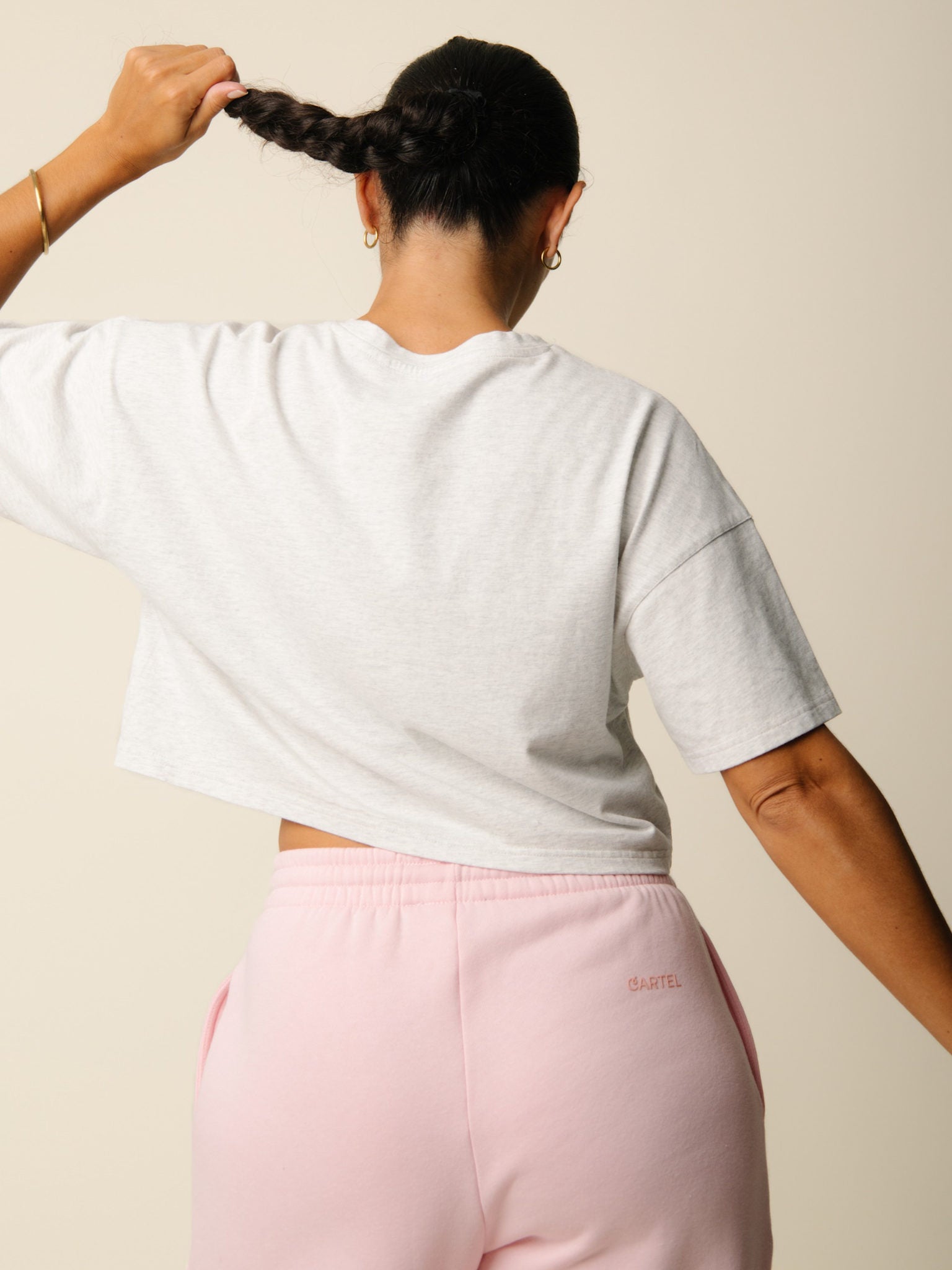 Cartel x Align by Blume crop tee - Grey