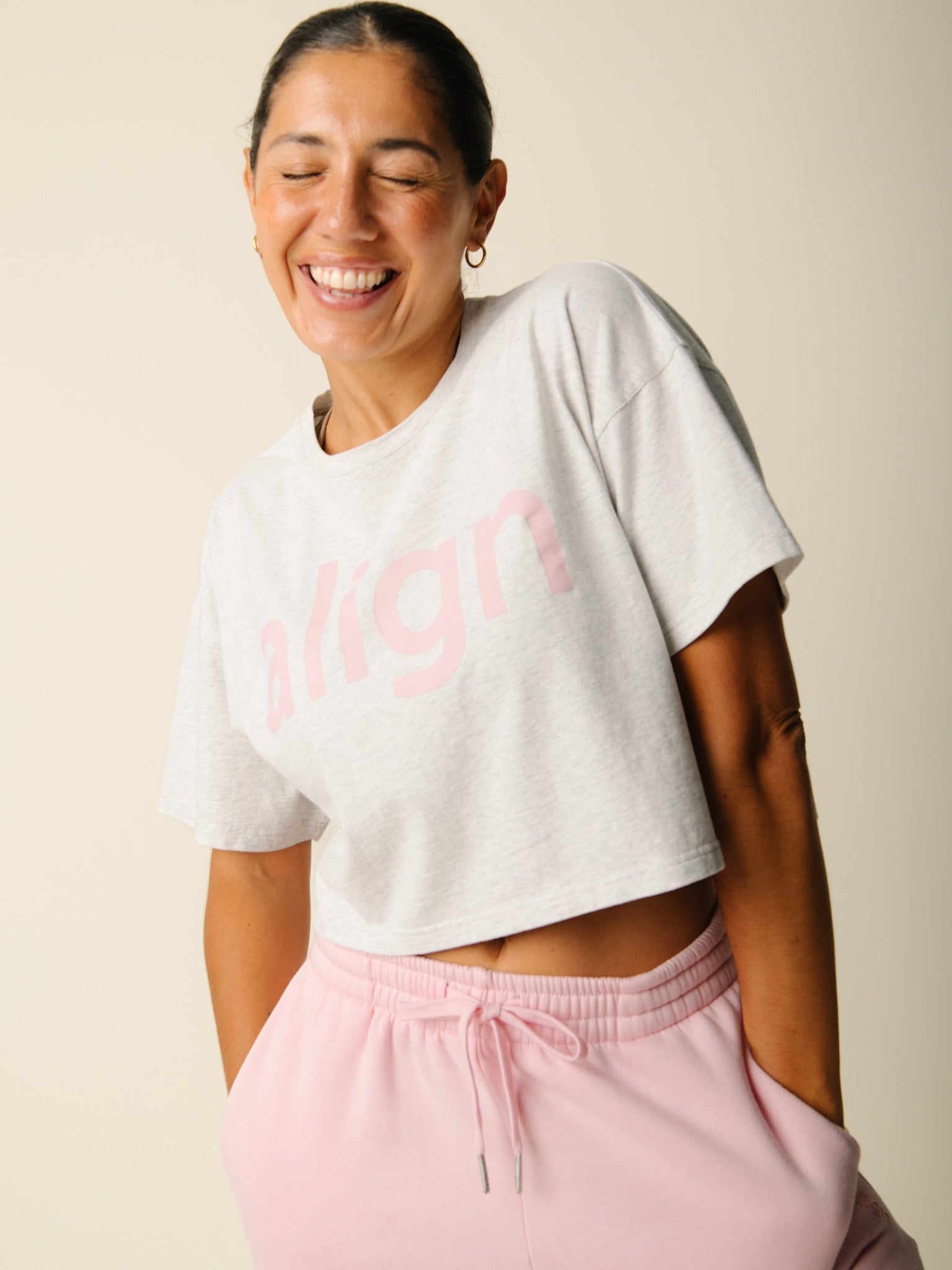Cartel x Align by Blume crop tee - Grey