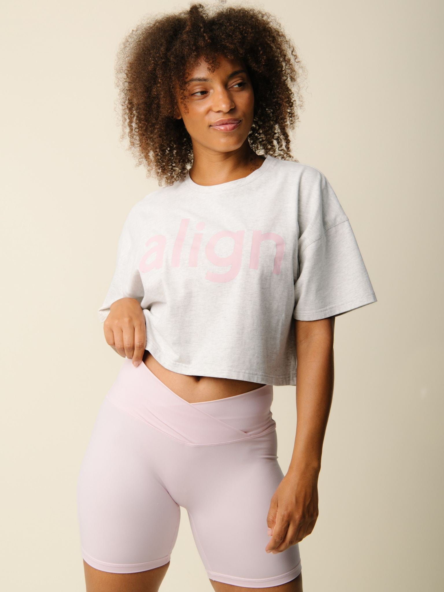 Cartel x Align by Blume crop tee - Grey