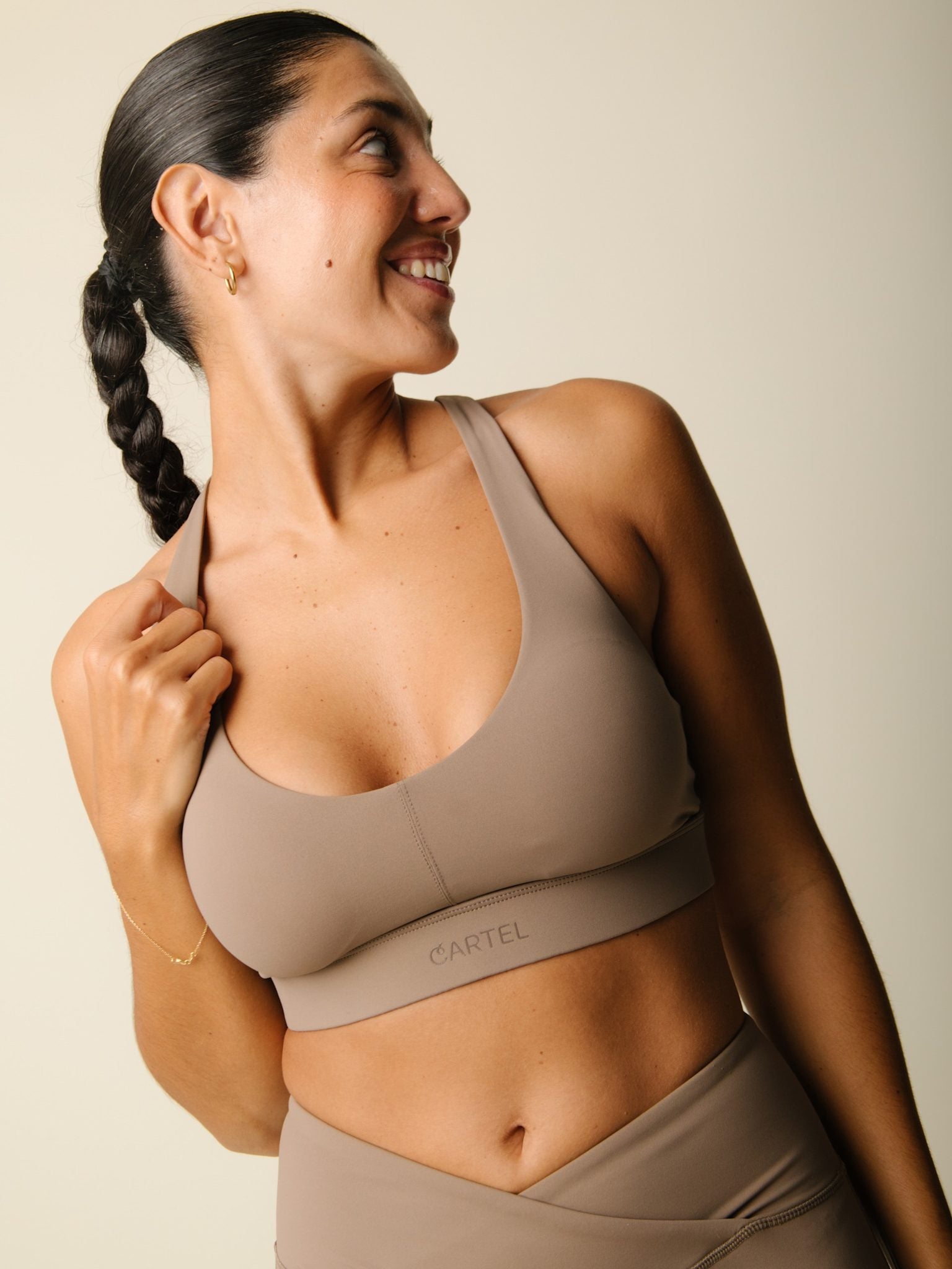 Cartel x Align by Blume cross-over sports top - Hazel