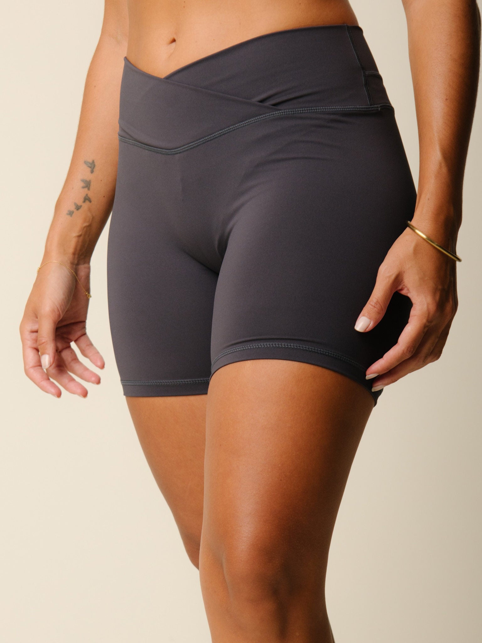 Cartel x Align by Blume support shorts - Charcoal