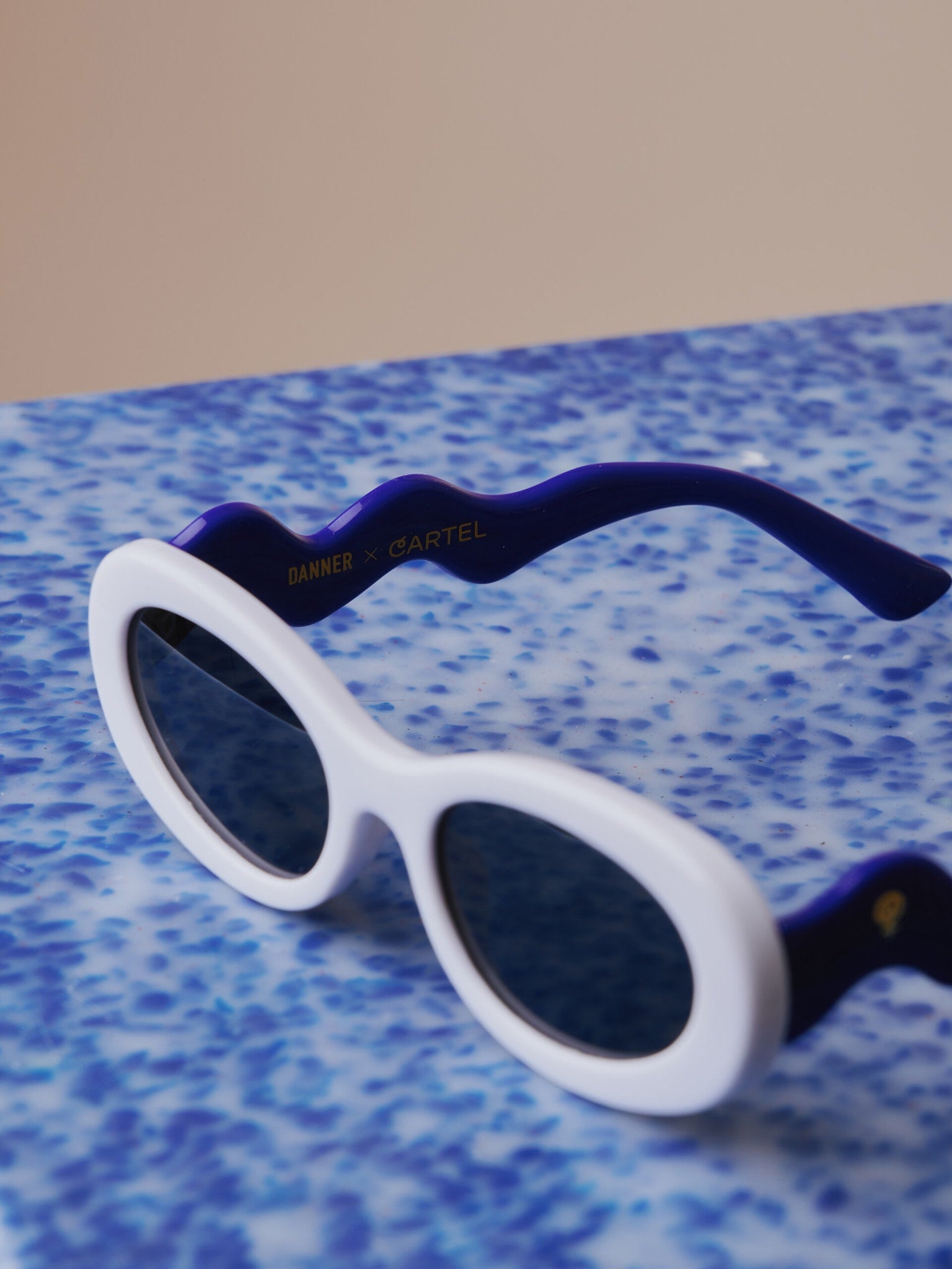 Danner x Cartel Oval Sunnies - Shell/Cartel Blue