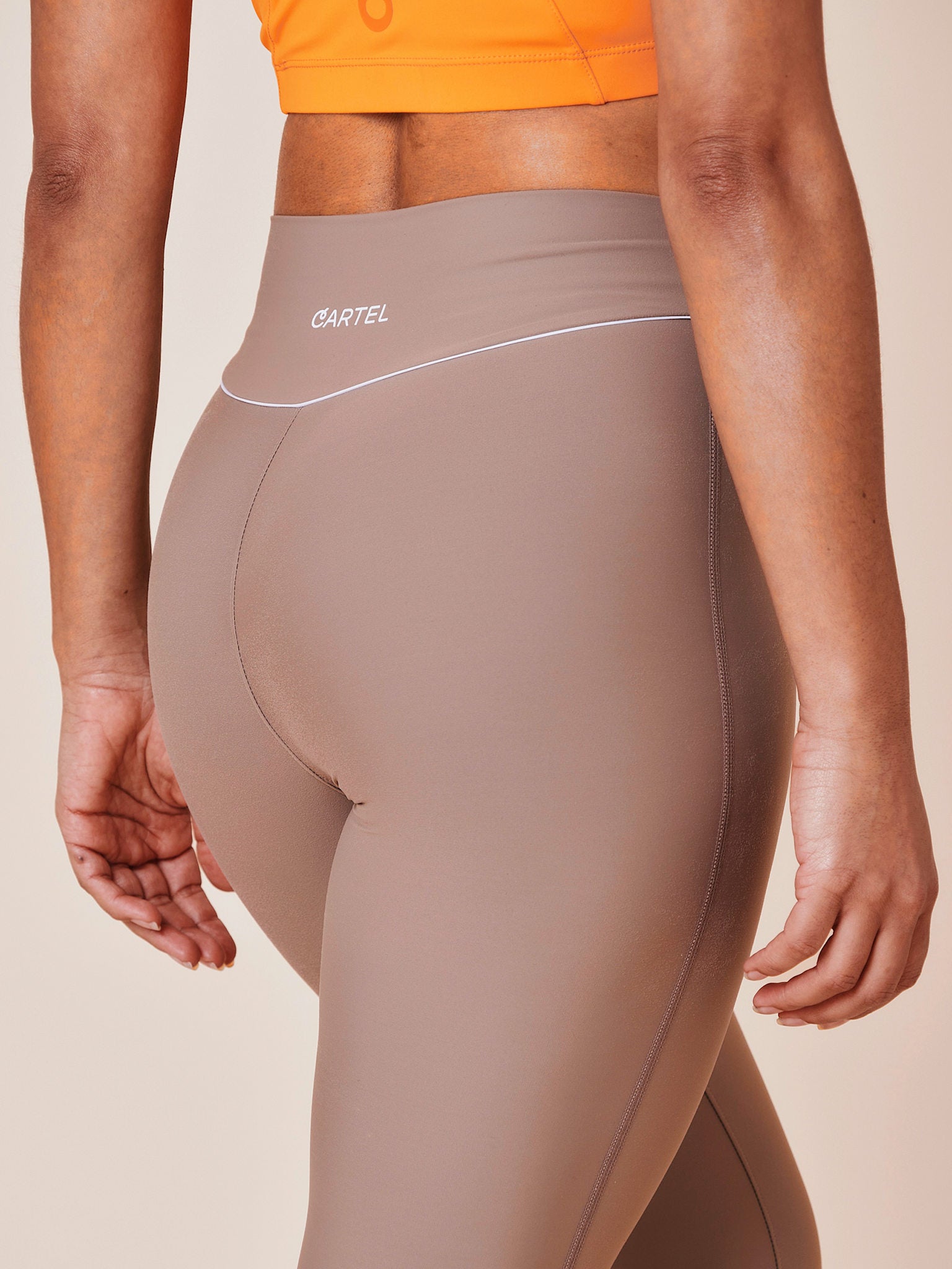 Peak high-waist flared brushed leggings - Hazel