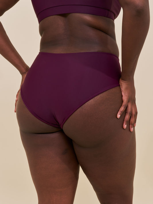 Ubud high-waist bikini bottom - Deep