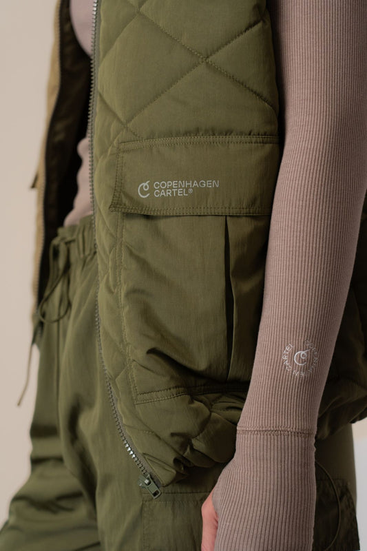 Coast quilted vest - Army