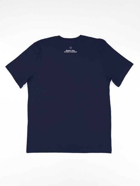 Organic cotton unisex logo t-shirt - Ocean